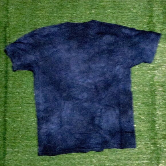 VINTAGE THE MOUNTAIN MENS T SHIRT BLUE MARBLE USA FLAG BALD EAGLE RETRO TEE XXL - Picture 5 of 6